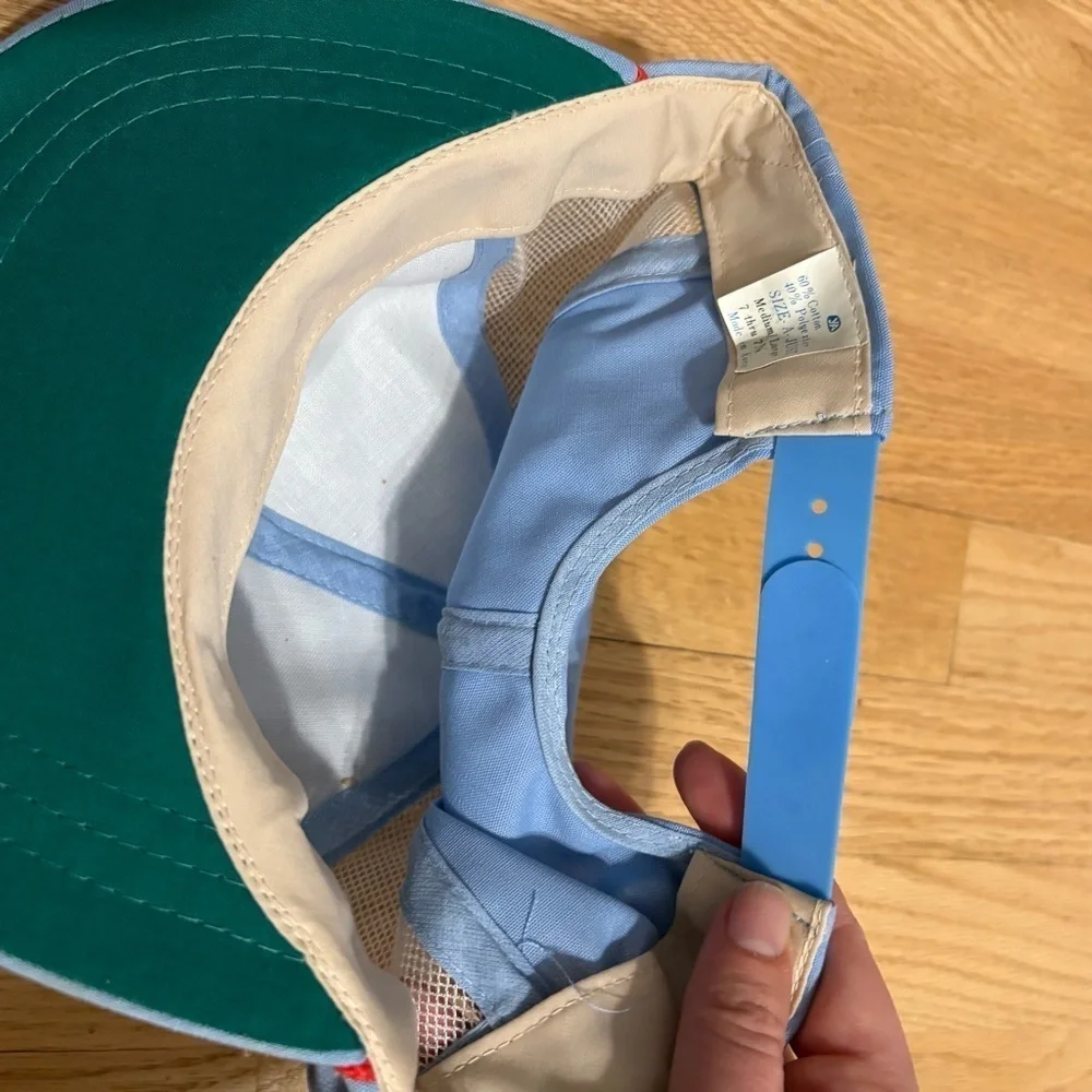 Vintage Florida Patch Fish Hat Golf Clubs Dolphin SnapBack Blue Orange